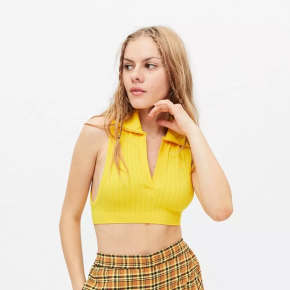 Urban Outfitters | NWT OFU Break Point Collared Bra Top - Picture 7 of 11